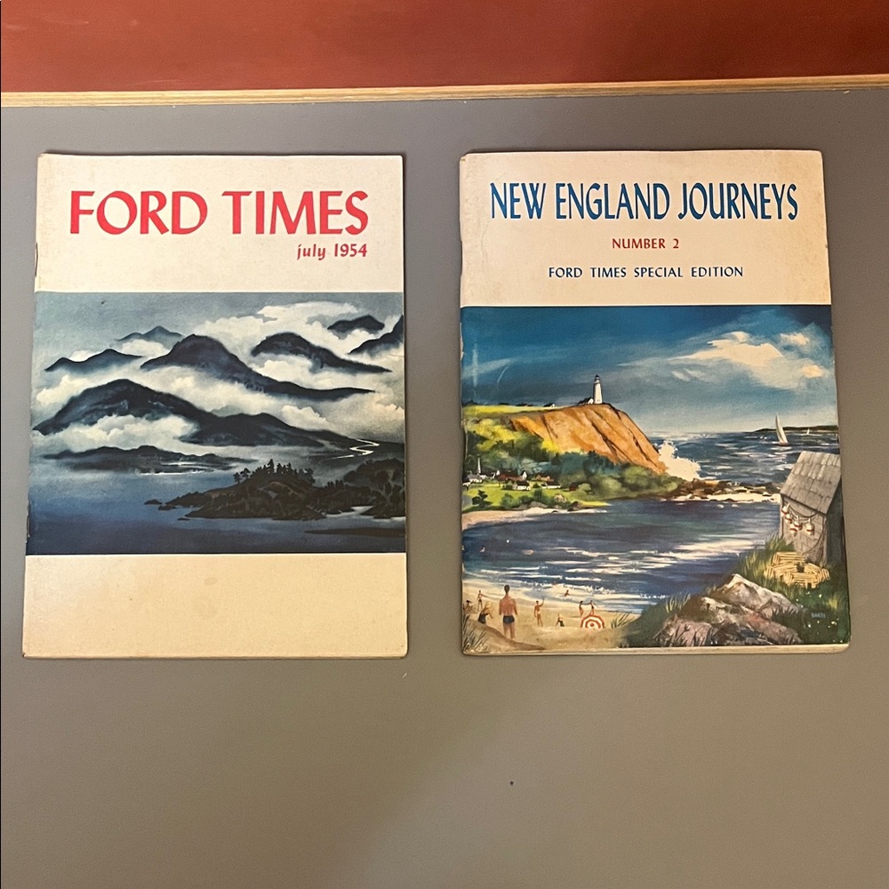 Ephemera - Vintage 1954 Ford Times Magazines
